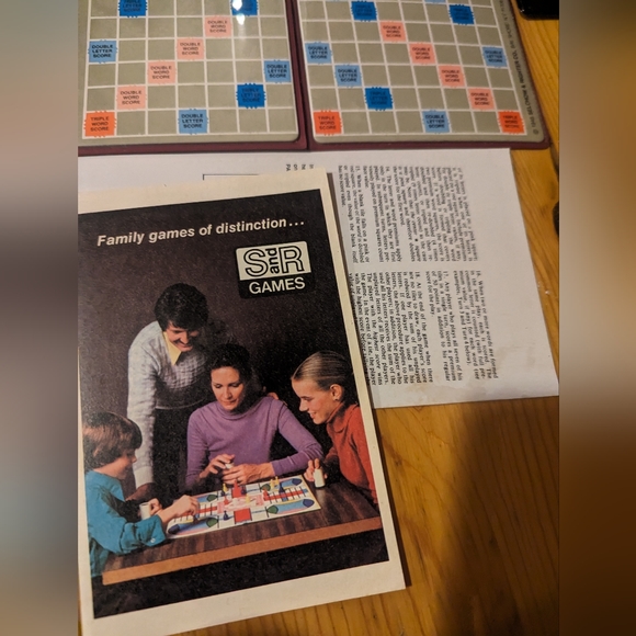 Scrabble Crossword Game Pocket Edition Vintage 1978 in original box. - Picture 3 of 7